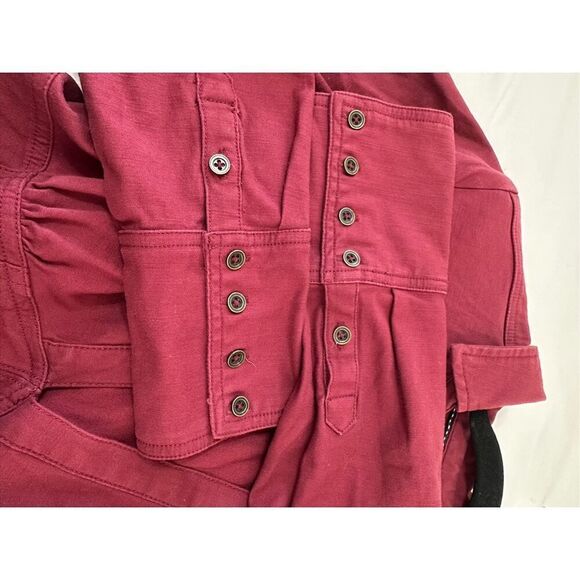 NWT ANTHROPOLOGIE Pilcro Crimson VNeck Seamed Mini Dress sz 8 - Picture 13 of 13